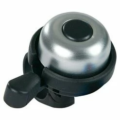 BAUHAUS Fischer Fahrradglocke Ding-Dong Schwarz/Silber, Schraubschelle