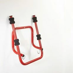 BAUHAUS Mottez Fahrrad-Wandhalter Geeignet Für: 2 Fahrräder, Rot, Zusammenklappbar