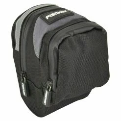 BAUHAUS Fischer Satteltasche Schwarz/Grau, Wasserdichter Reißverschluss