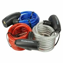 BAUHAUS MasterLock Spiralschloss Länge: 180 Cm, 3 Stk.